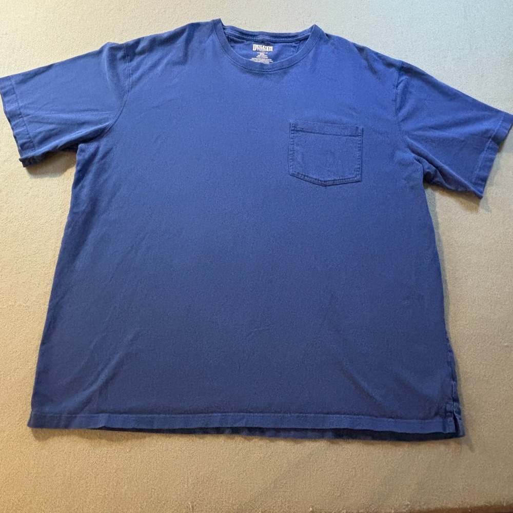 Duluth Trading Co Longtail T Mens 2XL Blue Short Sleeve Pocket T-Shirt Workwear